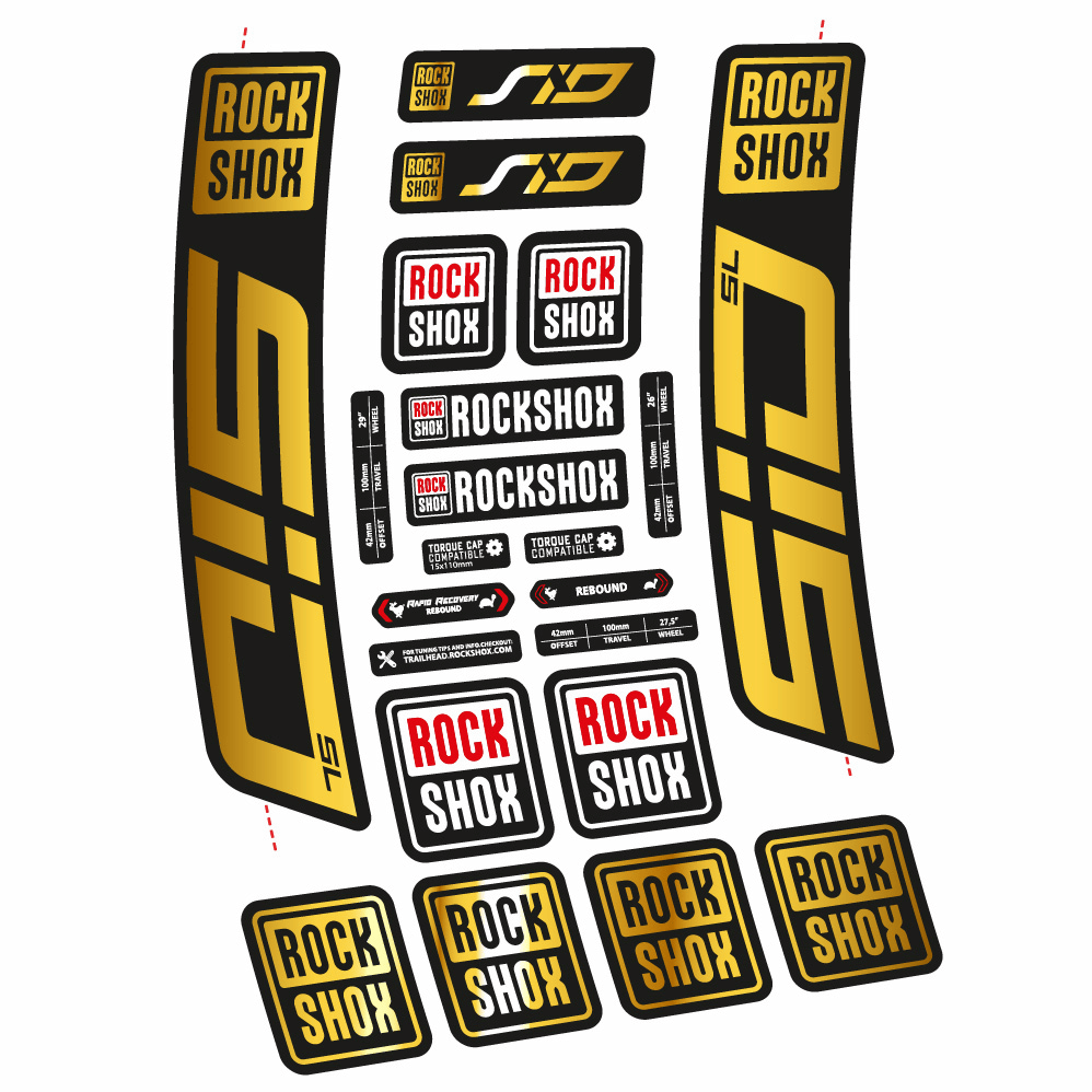 Decal Rock Shox Sid SL 2021, Fork 29, bike sticker vinyl