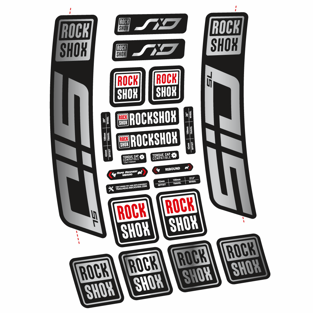 Decal Rock Shox Sid SL 2021, Fork 29, bike sticker vinyl