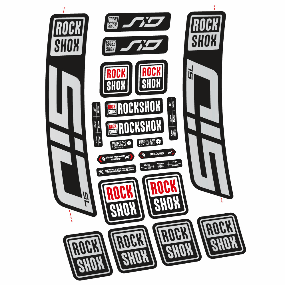 Decal Rock Shox Sid SL 2021, Fork 29, bike sticker vinyl