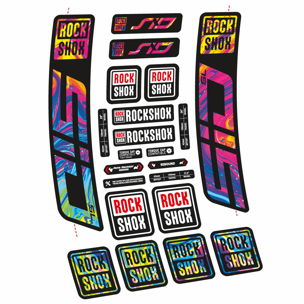 Decal Rock Shox Sid SL 2021, Fork 29, bike sticker vinyl