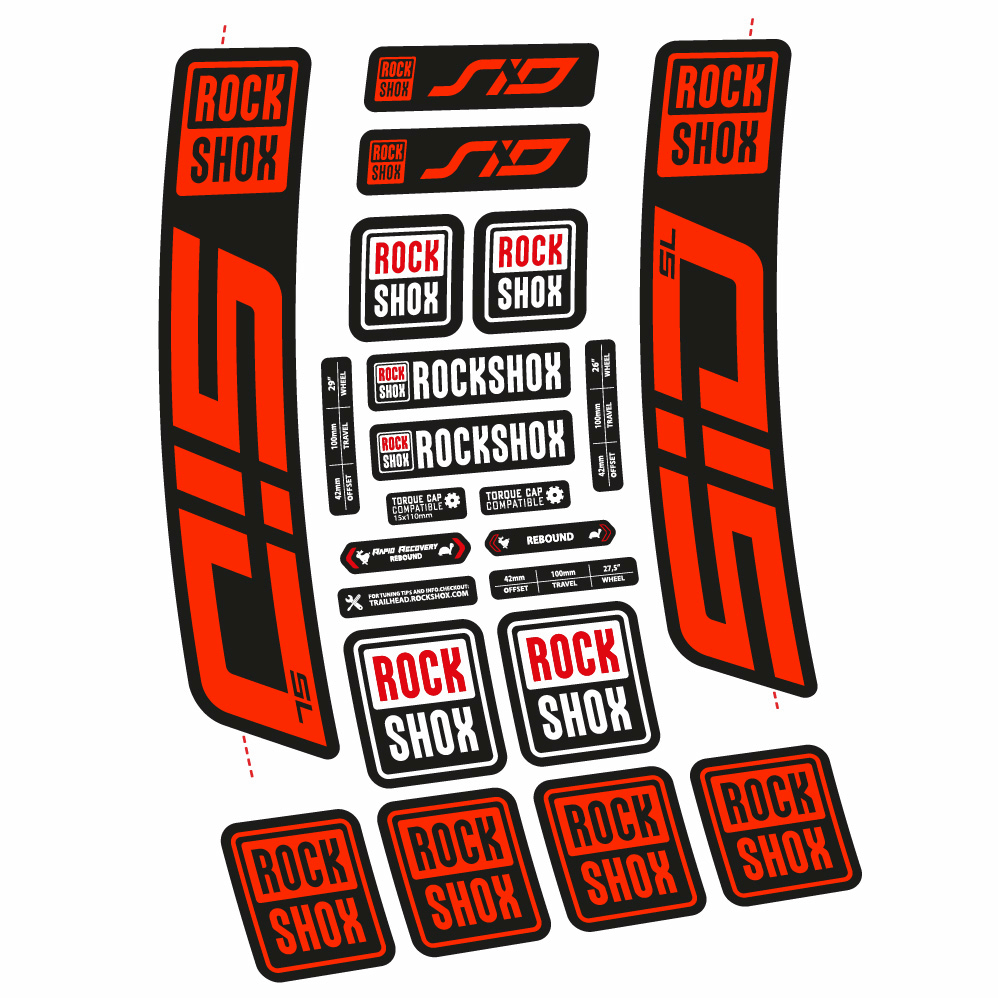 Decal Rock Shox Sid SL 2021, Fork 29, bike sticker vinyl