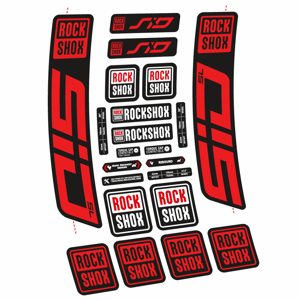 Decal Rock Shox Sid SL 2021, Fork 29, bike sticker vinyl