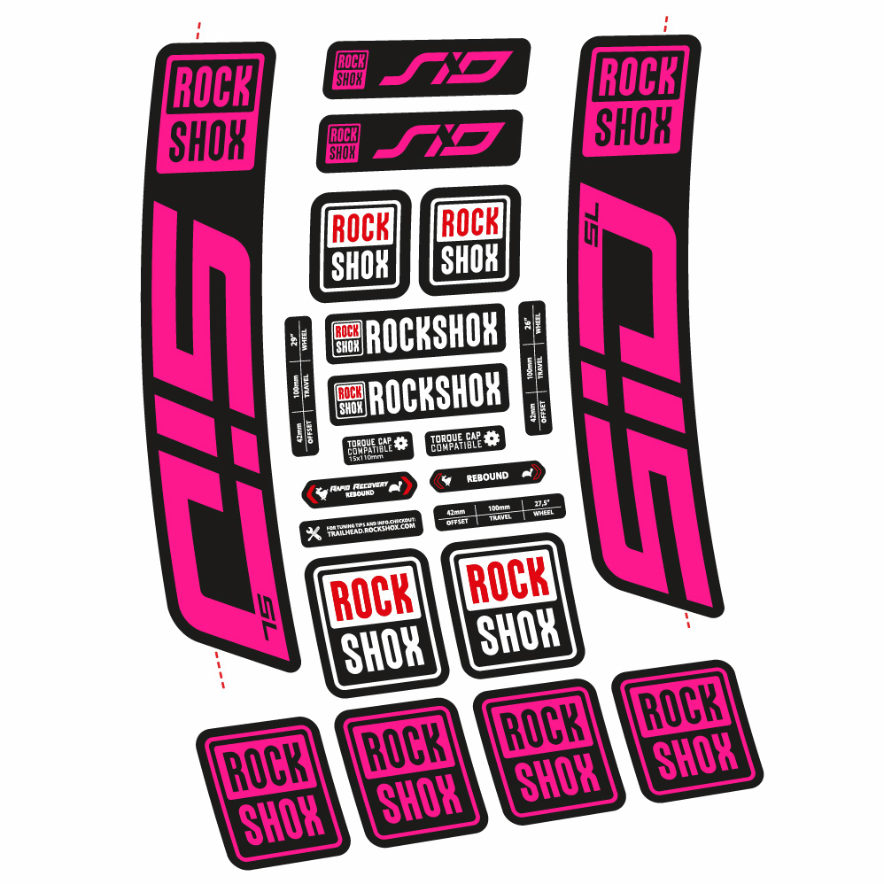 Decal Rock Shox Sid SL 2021, Fork 29, bike sticker vinyl