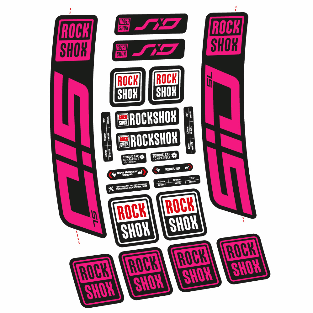 Decal Rock Shox Sid SL 2021, Fork 29, bike sticker vinyl