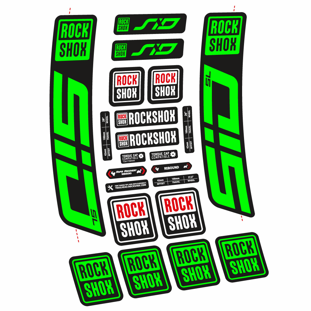 Decal Rock Shox Sid SL 2021, Fork 29, bike sticker vinyl