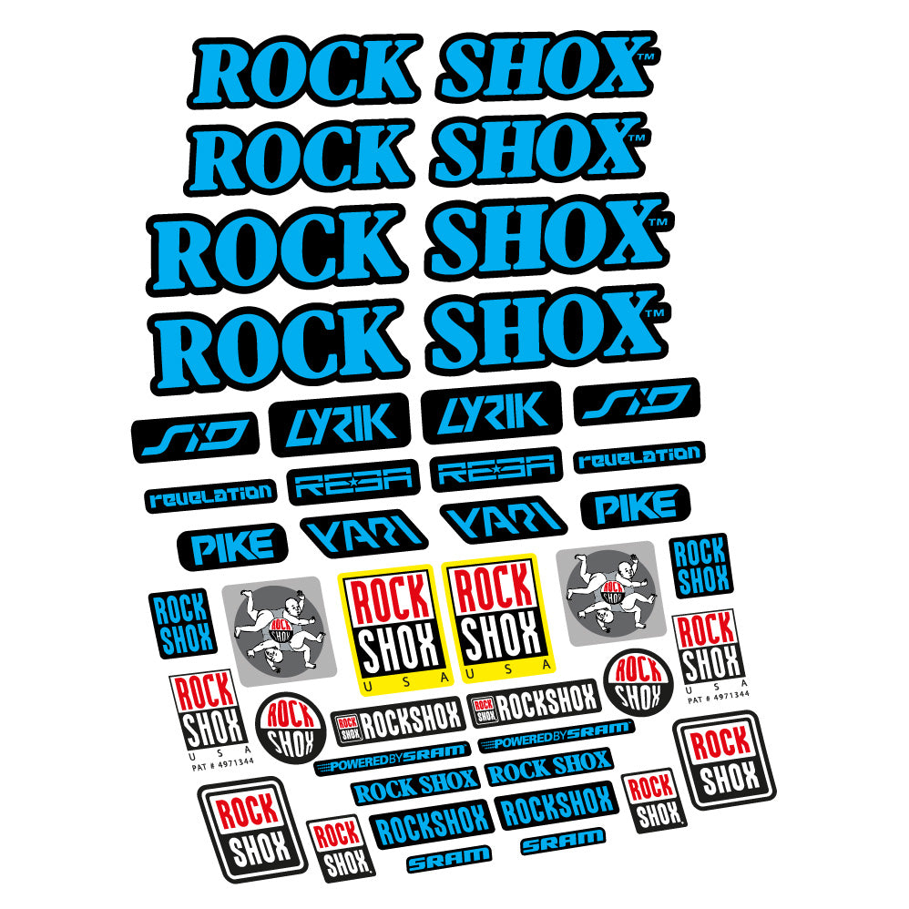 Aufkleber Rock Shox Retro Vintage, Gabel 29, Fahrradaufkleber Vinyl