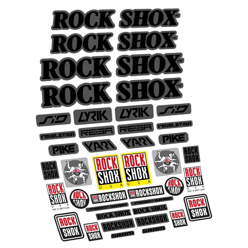 Aufkleber Rock Shox Retro Vintage, Gabel 29, Fahrradaufkleber Vinyl