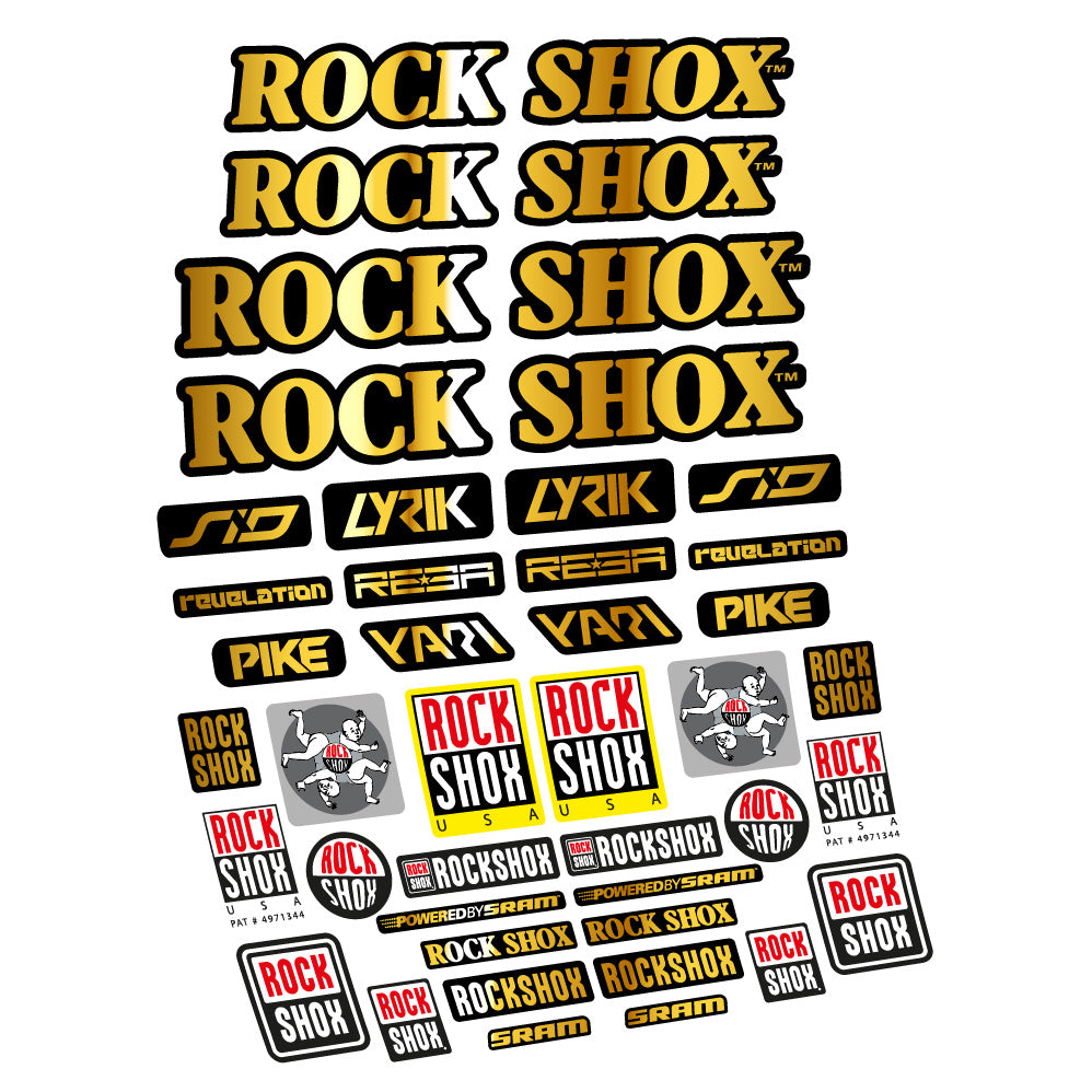Aufkleber Rock Shox Retro Vintage, Gabel 29, Fahrradaufkleber Vinyl