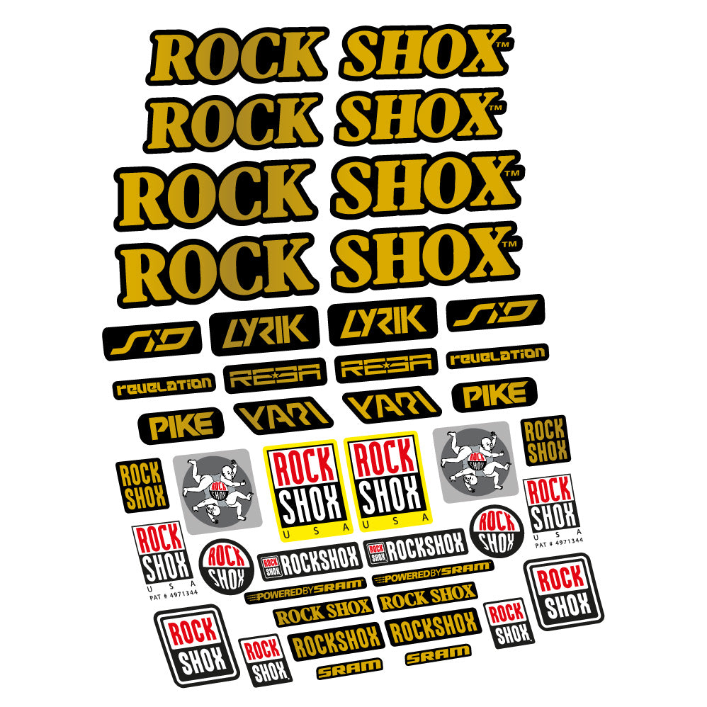 Aufkleber Rock Shox Retro Vintage, Gabel 29, Fahrradaufkleber Vinyl