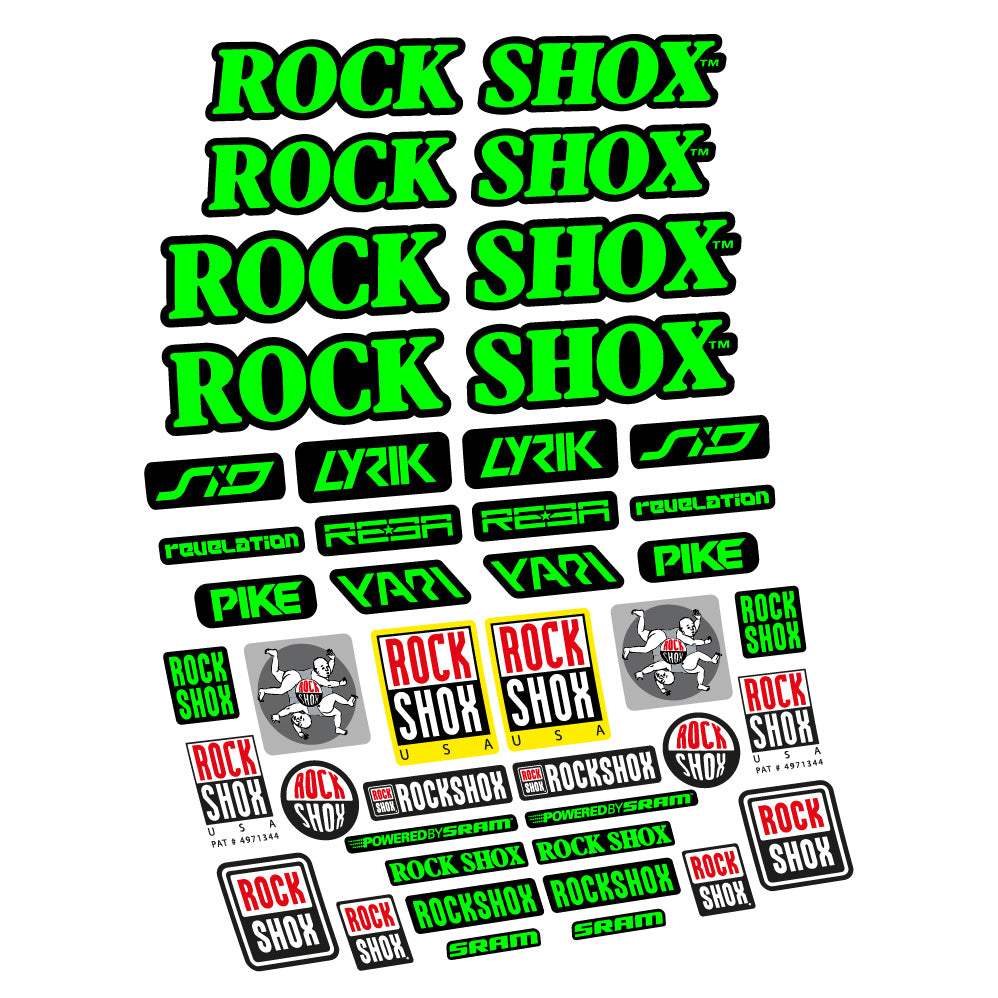 Aufkleber Rock Shox Retro Vintage, Gabel 29, Fahrradaufkleber Vinyl