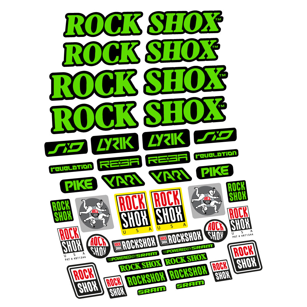 Aufkleber Rock Shox Retro Vintage, Gabel 29, Fahrradaufkleber Vinyl