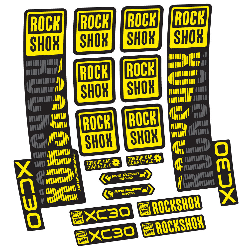 Aufkleber Rock Shox XC30, Gabel 29, Fahrradaufkleber Vinyl