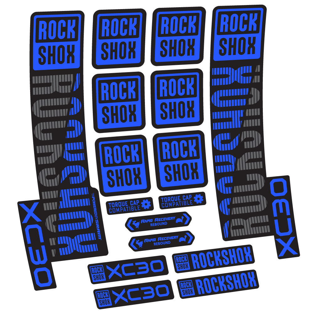 Aufkleber Rock Shox XC30, Gabel 29, Fahrradaufkleber Vinyl