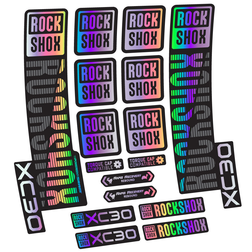 Aufkleber Rock Shox XC30, Gabel 29, Fahrradaufkleber Vinyl