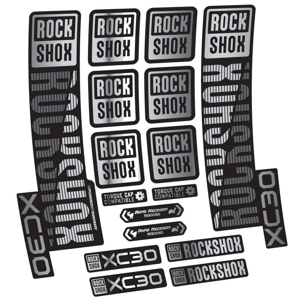 Aufkleber Rock Shox XC30, Gabel 29, Fahrradaufkleber Vinyl