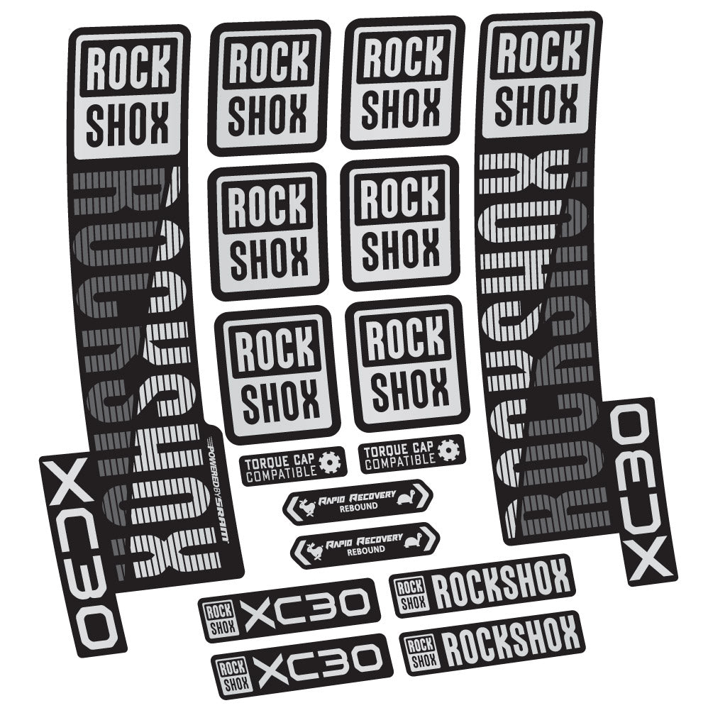 Aufkleber Rock Shox XC30, Gabel 29, Fahrradaufkleber Vinyl