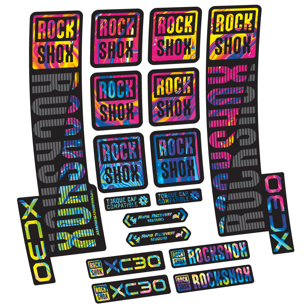 Aufkleber Rock Shox XC30, Gabel 29, Fahrradaufkleber Vinyl