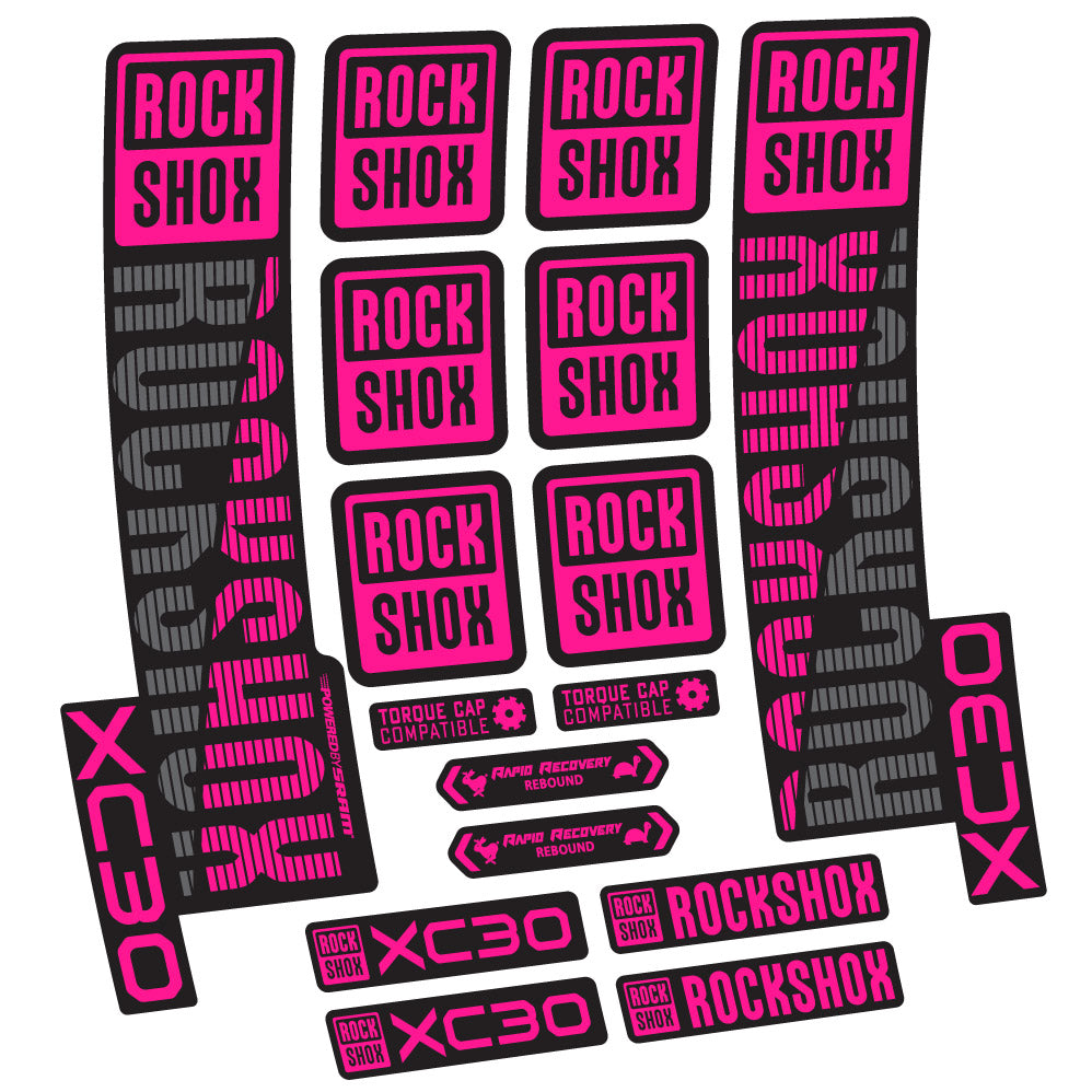 Aufkleber Rock Shox XC30, Gabel 29, Fahrradaufkleber Vinyl