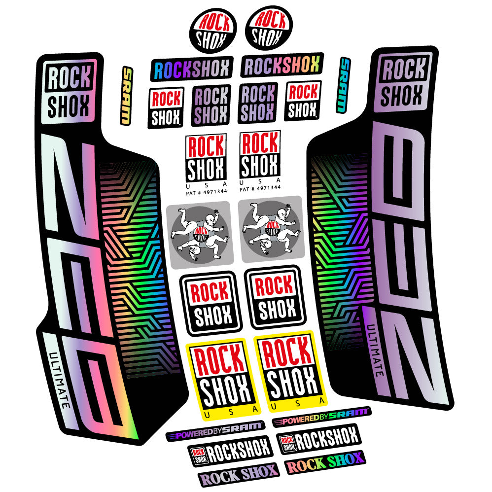Decal Rock Shox Zeb Ultimate 2023, Fork 29, bike sticker vinyl