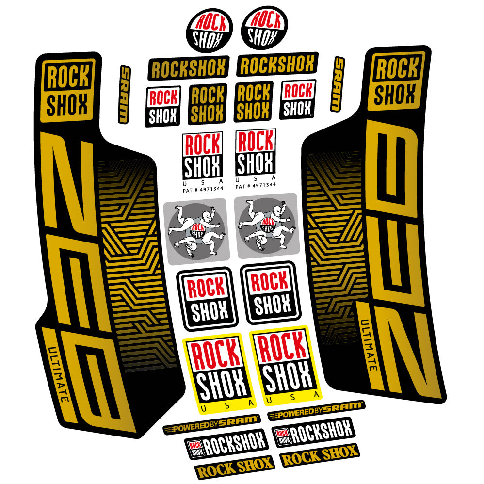 Decal Rock Shox Zeb Ultimate 2023, Fork 29, bike sticker vinyl