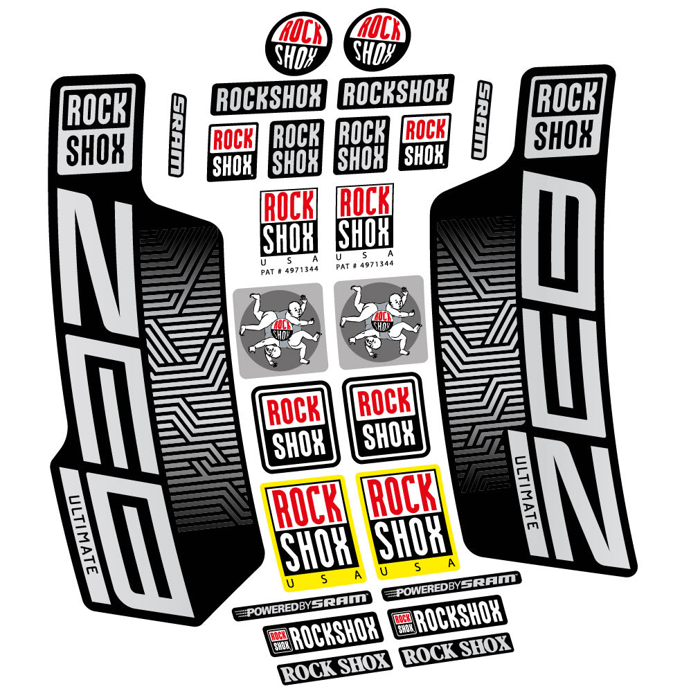 Aufkleber Rock Shox Zeb Ultimate 2023, Gabel 29, Fahrradaufkleber Vinyl
