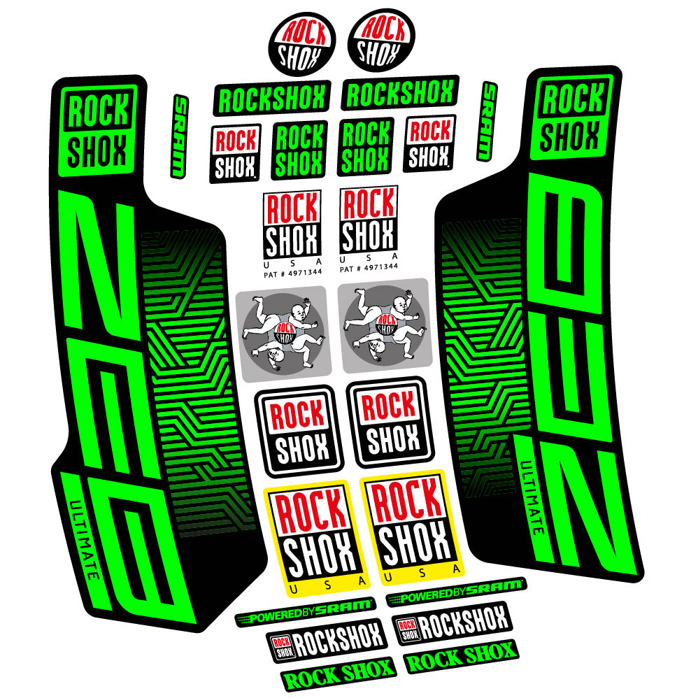 Decal Rock Shox Zeb Ultimate 2023, Fork 29, bike sticker vinyl