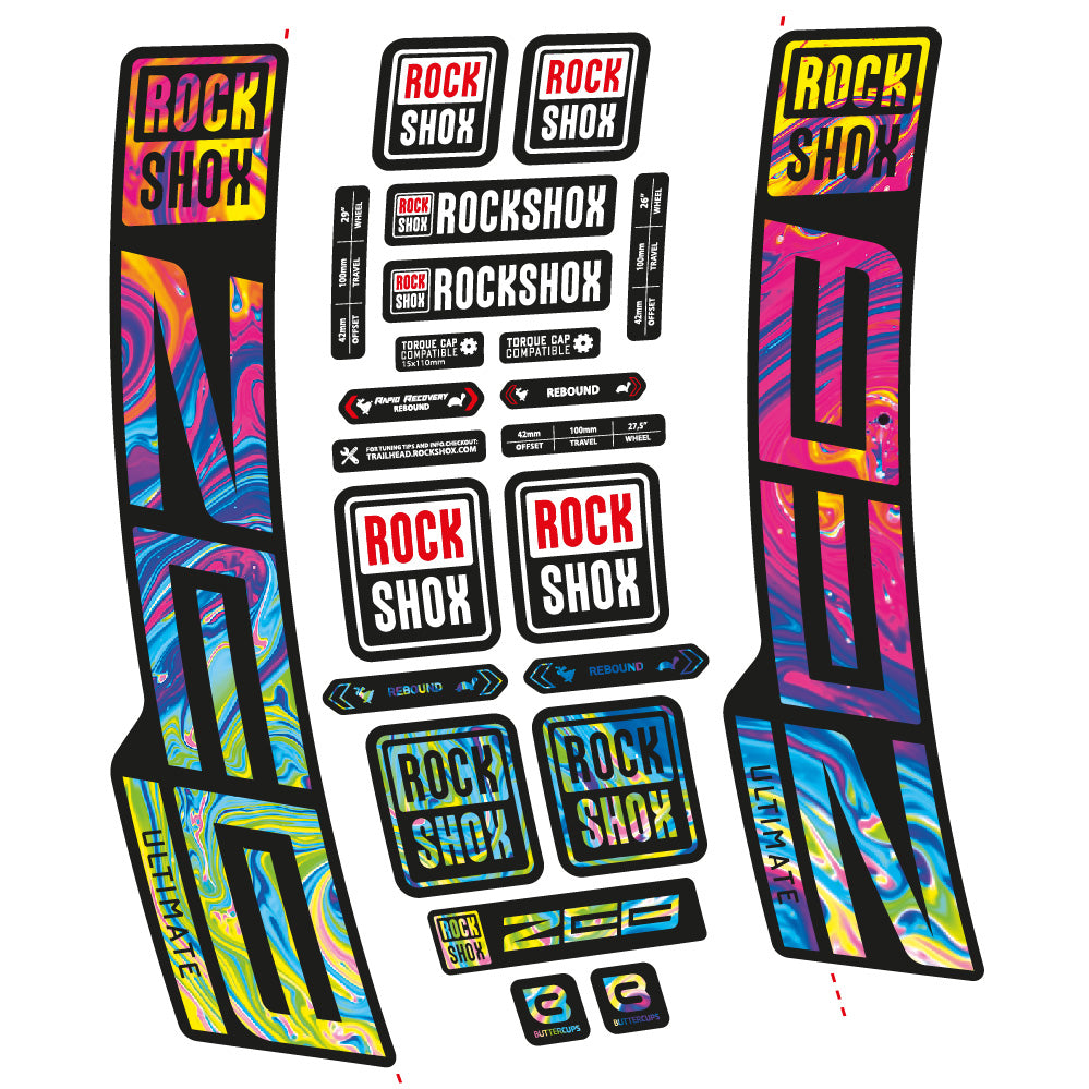 Decal RockShox ZEB Ultimate 2020-2024, Fork 29, bike sticker vinyl