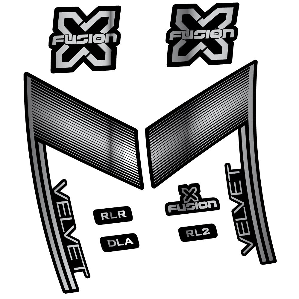Decal X Fusion Velvet, Gabel 29, Fahrradaufkleber Vinyl