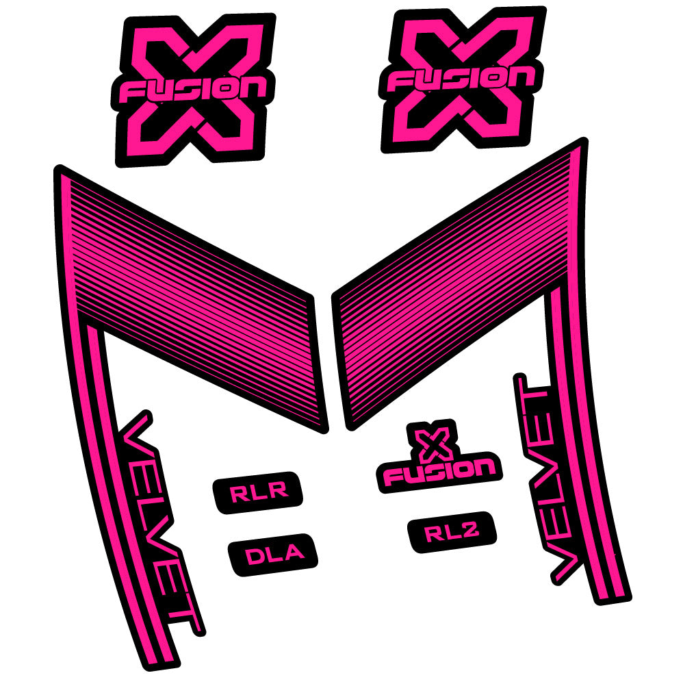 Decal X Fusion Velvet, Gabel 29, Fahrradaufkleber Vinyl