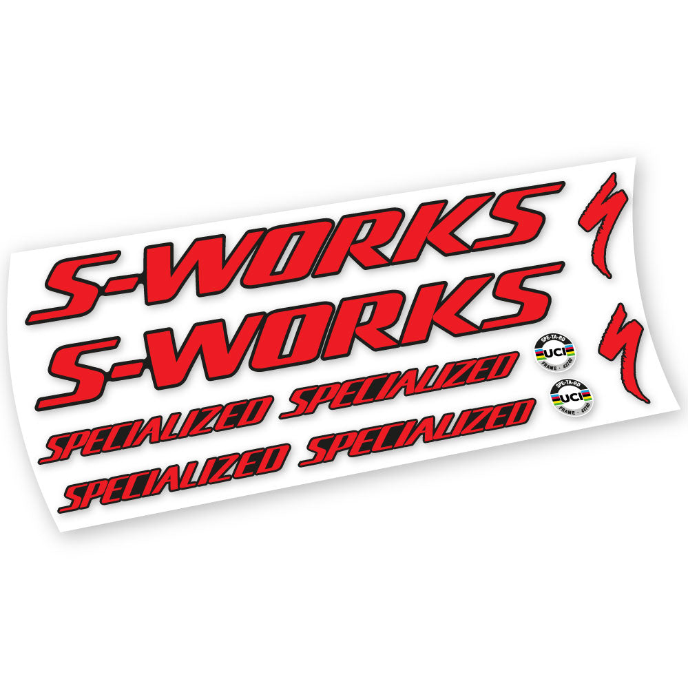 Aufkleber kompatibel mit Specialized S-Works Tarmac SL7 Rahmen – Modelle 2021–2023 | Vinyl-Aufkleber für Rennräder