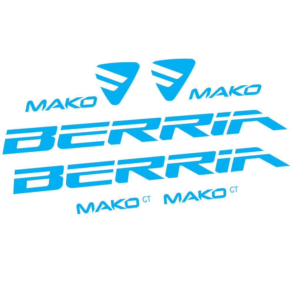 Aufkleber Berria Mako GT, Rahmen, Fahrradaufkleber Vinyl