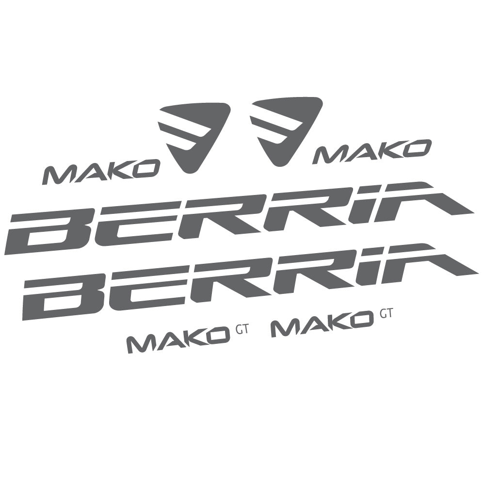 Aufkleber Berria Mako GT, Rahmen, Fahrradaufkleber Vinyl