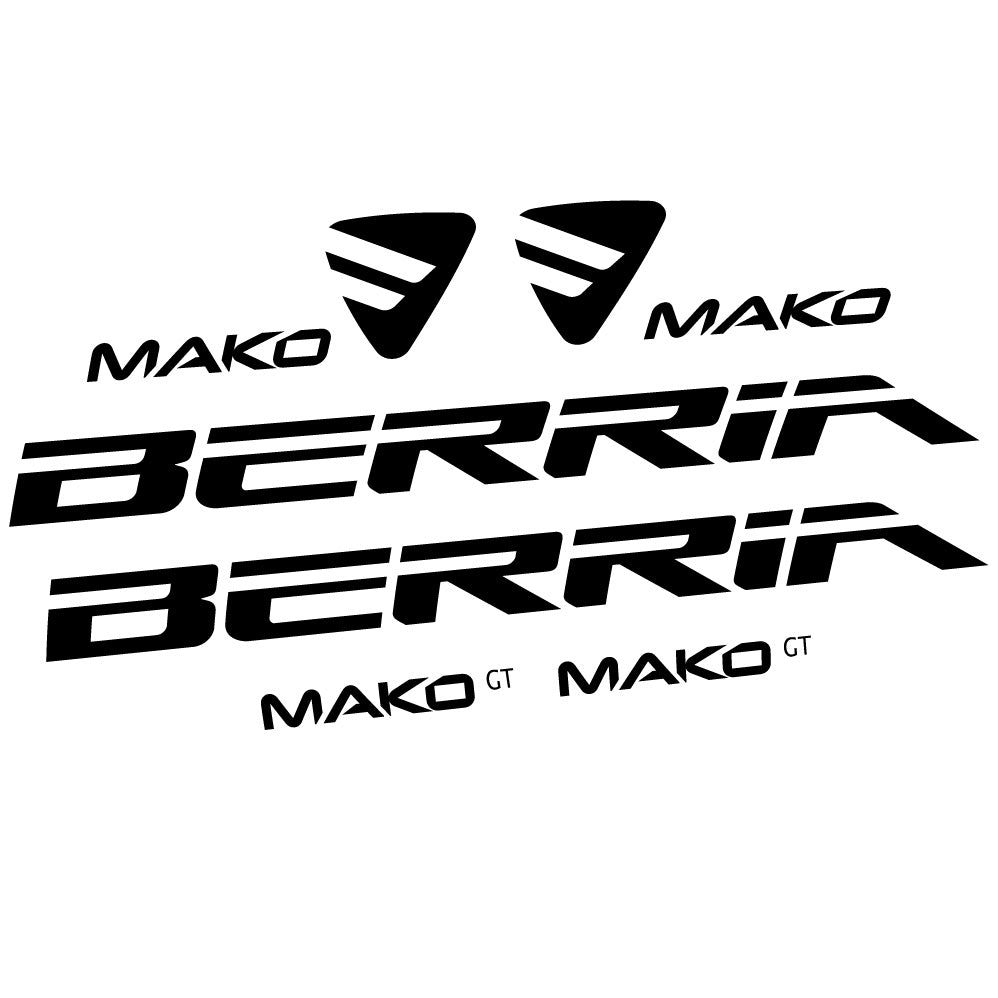 Aufkleber Berria Mako GT, Rahmen, Fahrradaufkleber Vinyl