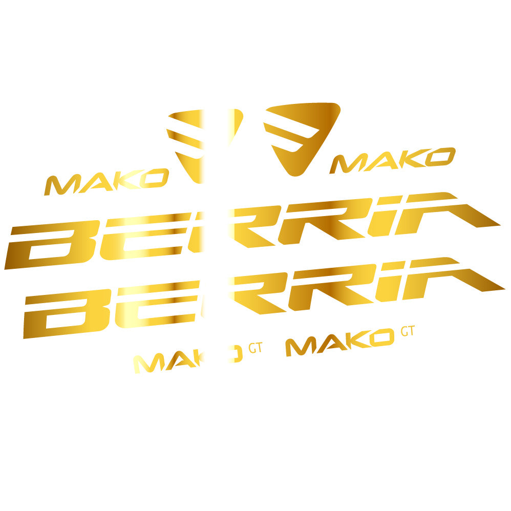 Aufkleber Berria Mako GT, Rahmen, Fahrradaufkleber Vinyl