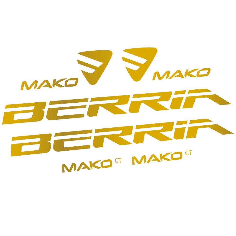 Aufkleber Berria Mako GT, Rahmen, Fahrradaufkleber Vinyl