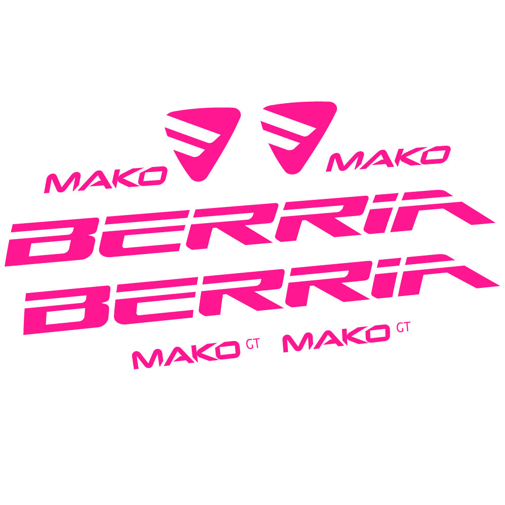 Aufkleber Berria Mako GT, Rahmen, Fahrradaufkleber Vinyl