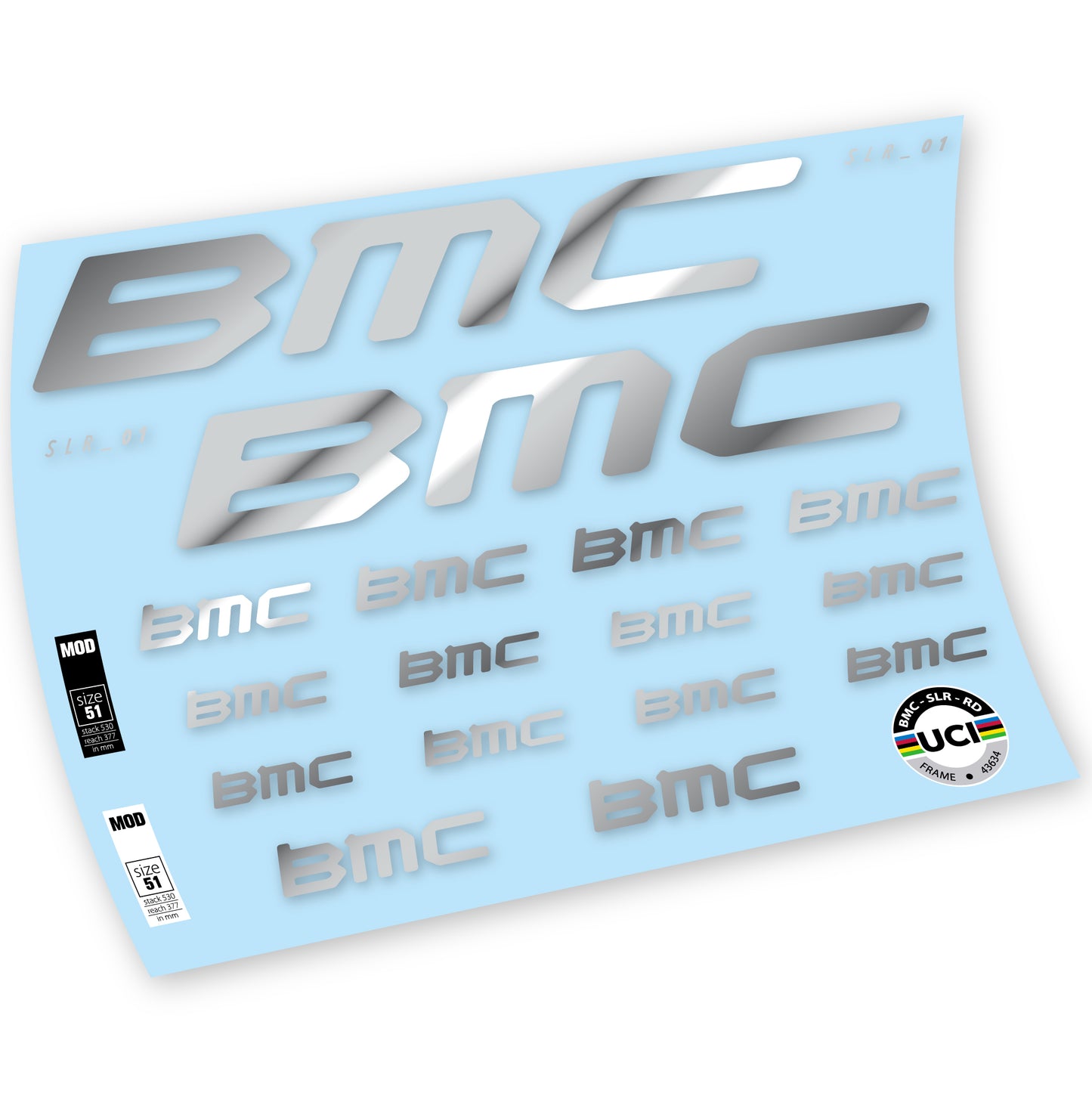 Aufkleber, BMC Team Machine SLR01 2021, Rahmen, Fahrradaufkleber Vinyl