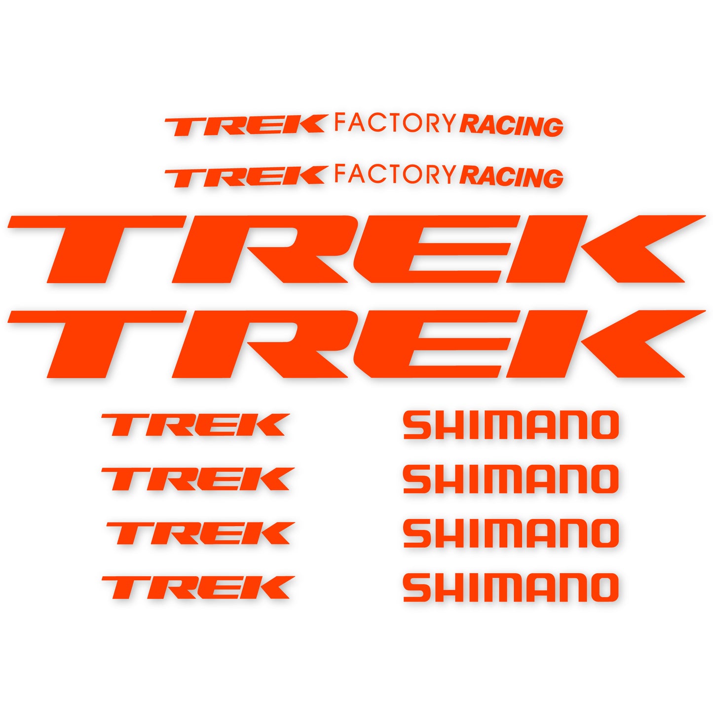 Decals, Trek Factory Racing Team, Frame, Bike sticker vinyl