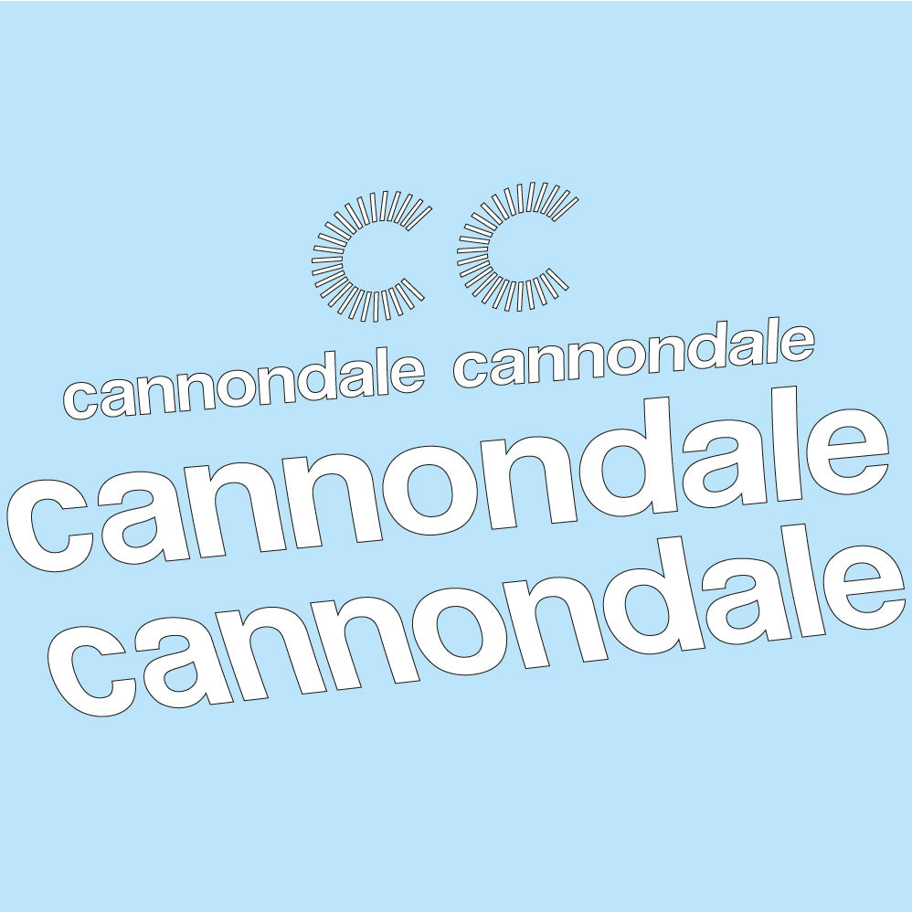 Aufkleber Cannondale, Rahmen, Fahrradaufkleber Vinyl