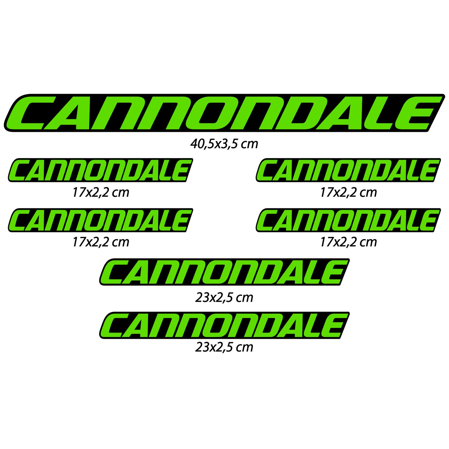 Aufkleber, Cannondale, Rahmen, Fahrradaufkleber Vinyl
