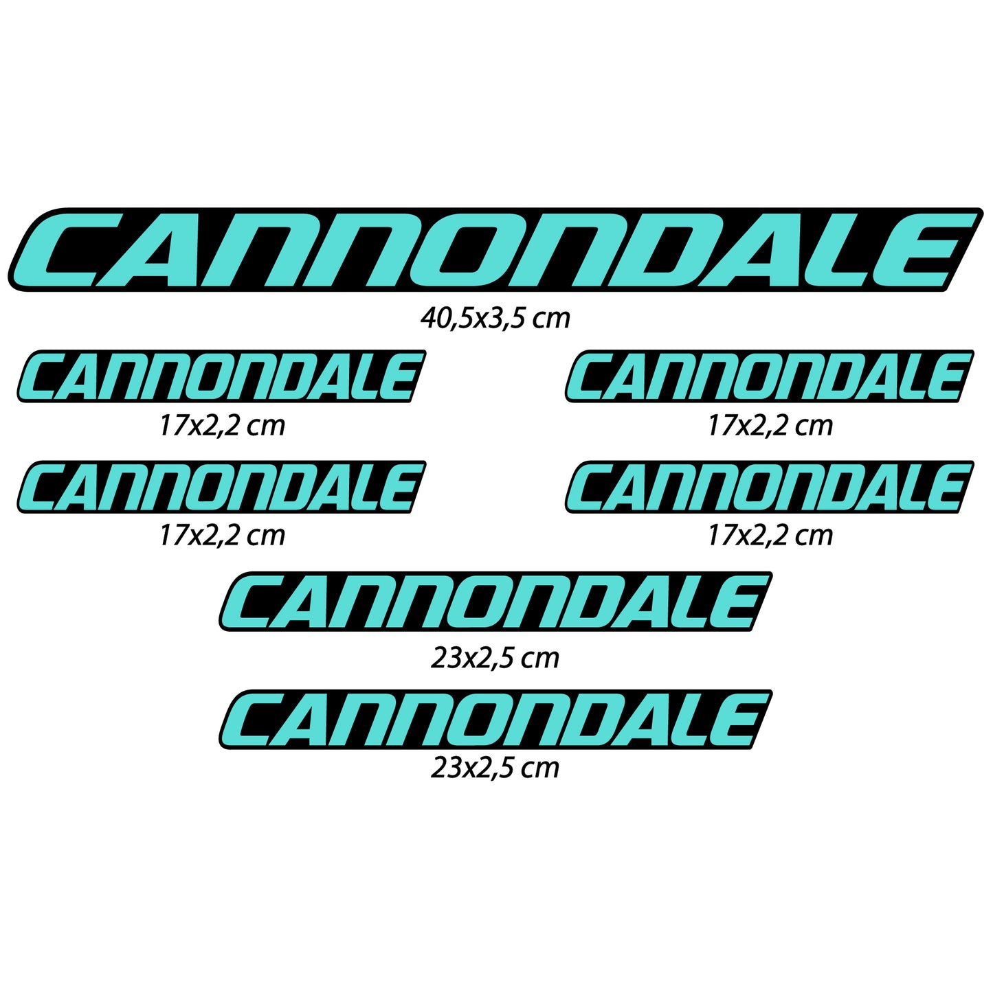Aufkleber, Cannondale, Rahmen, Fahrradaufkleber Vinyl
