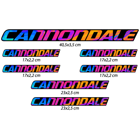 Aufkleber, Cannondale, Rahmen, Fahrradaufkleber Vinyl