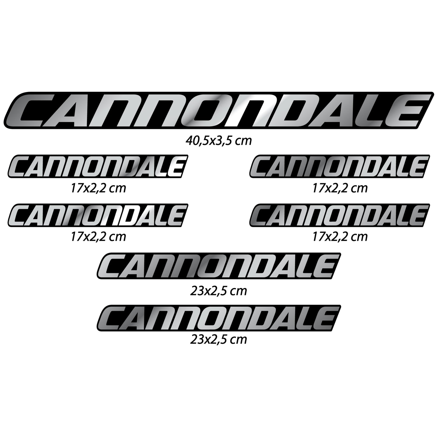 Aufkleber, Cannondale, Rahmen, Fahrradaufkleber Vinyl