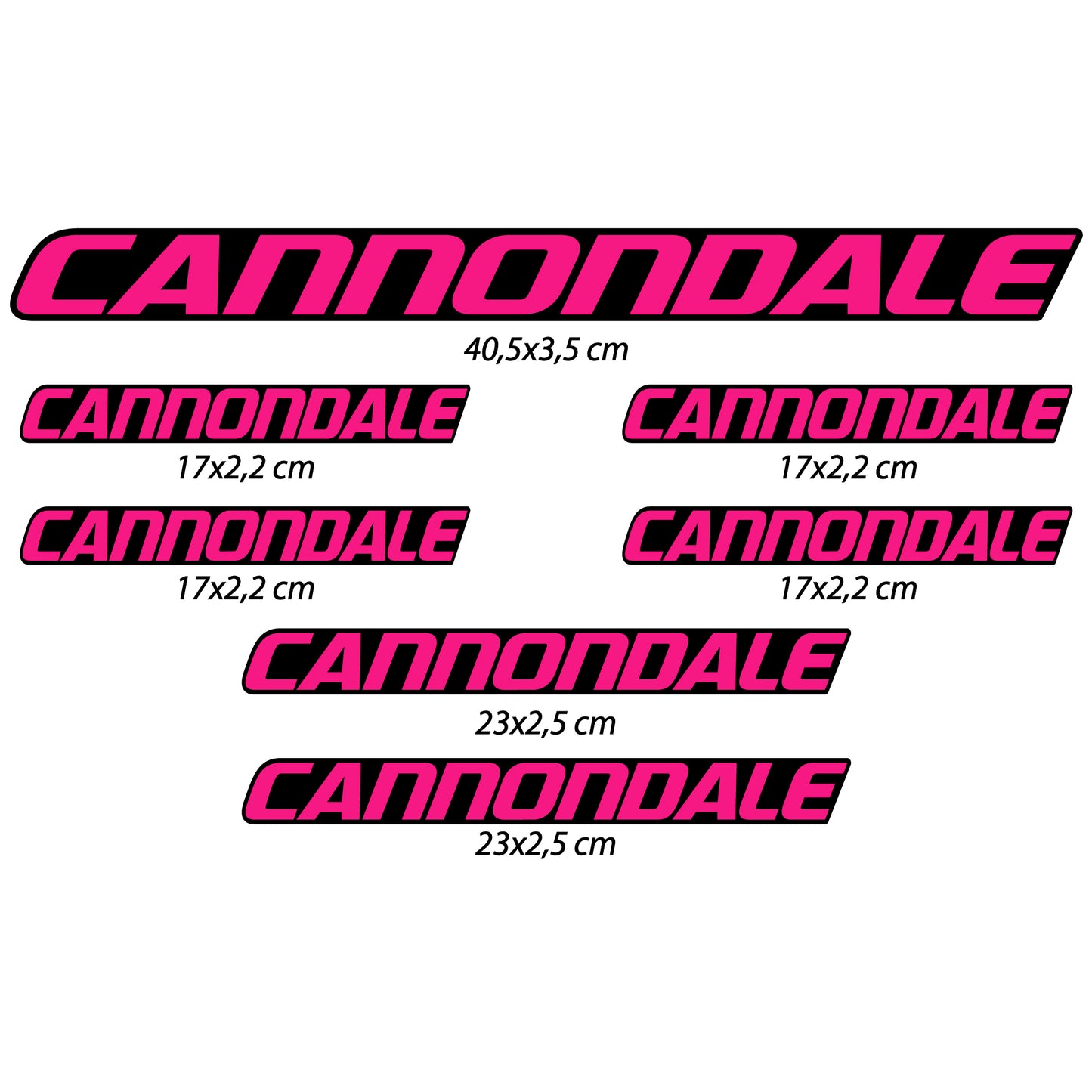 Aufkleber, Cannondale, Rahmen, Fahrradaufkleber Vinyl