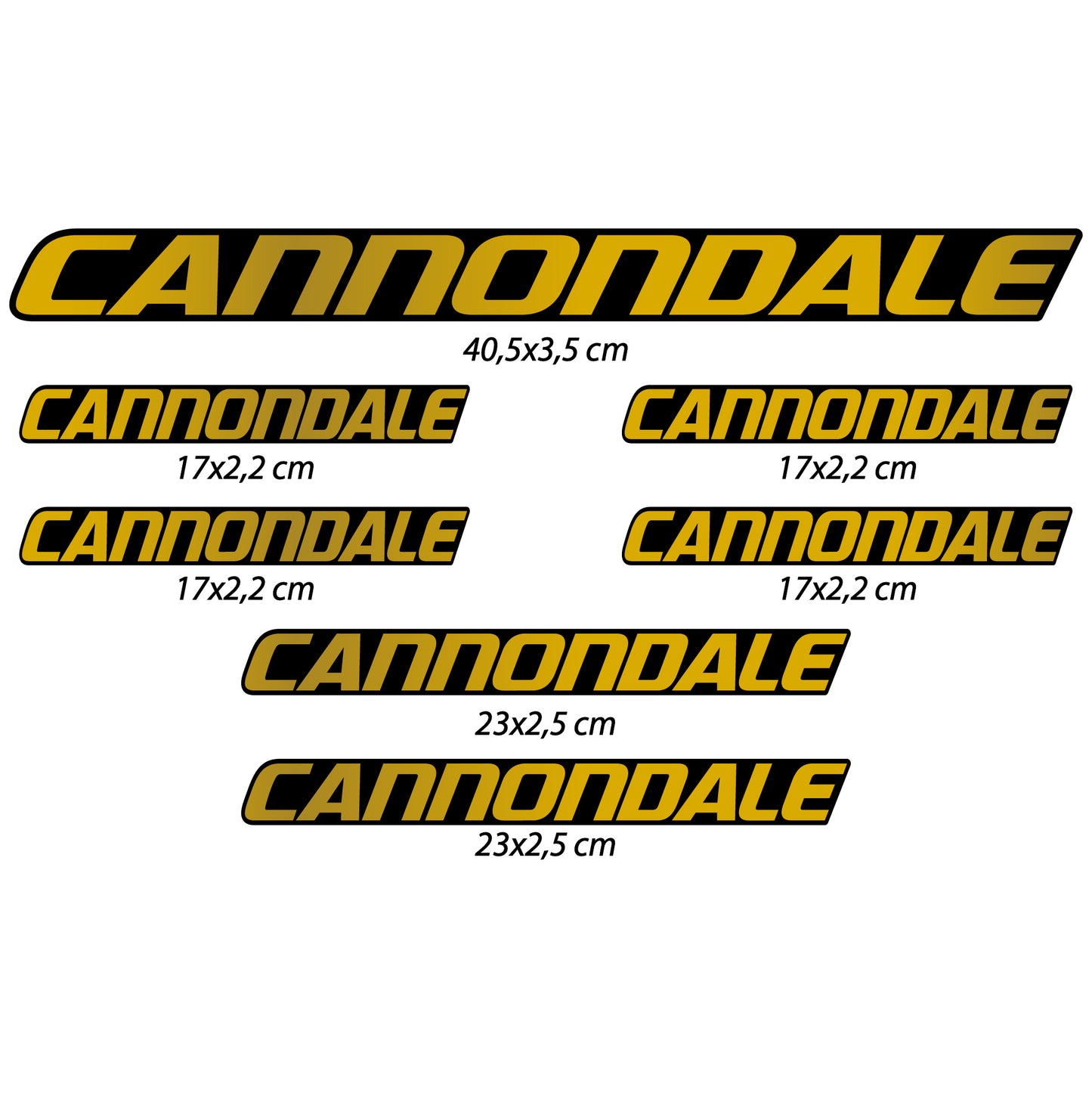 Aufkleber, Cannondale, Rahmen, Fahrradaufkleber Vinyl