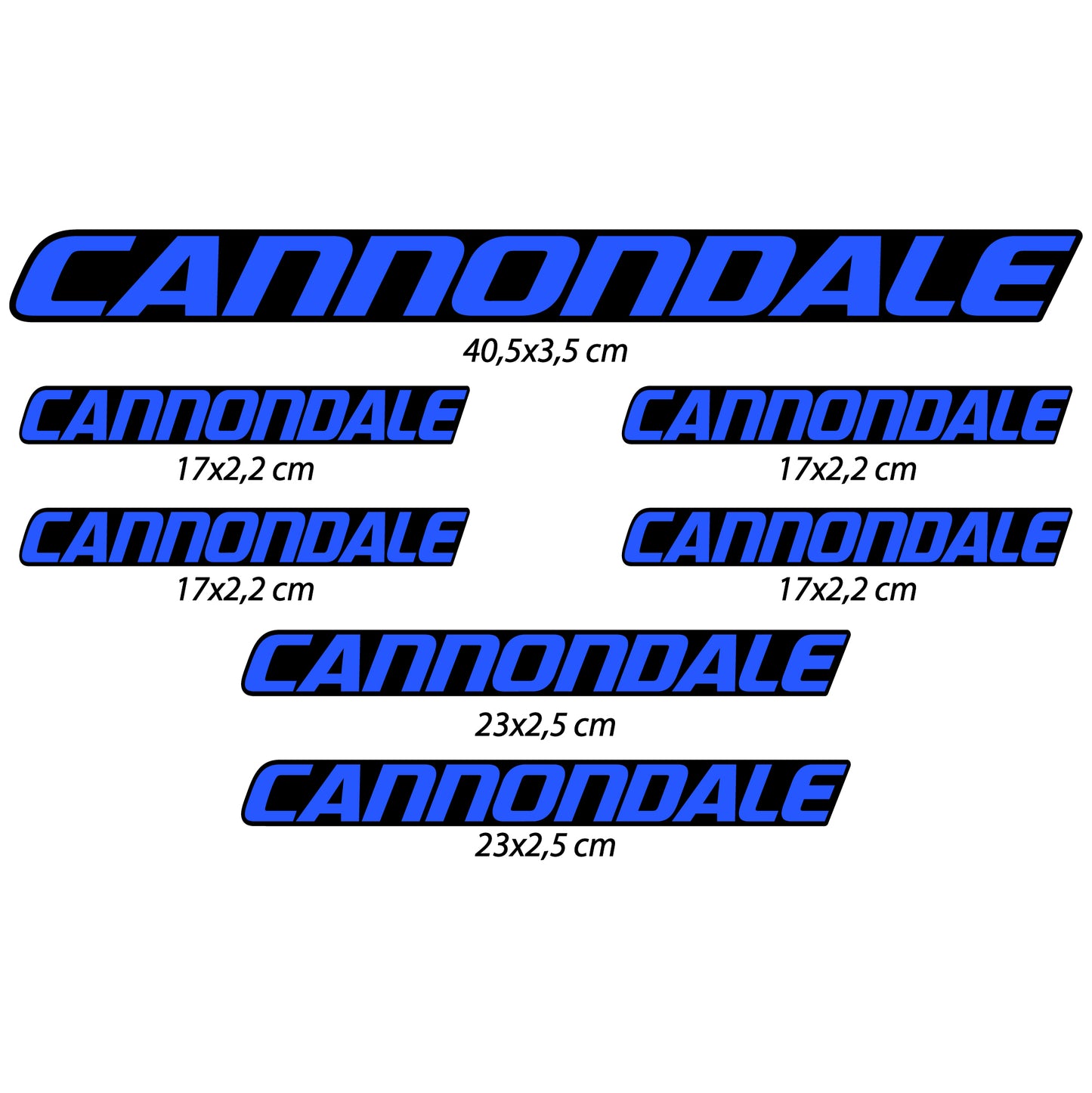 Aufkleber, Cannondale, Rahmen, Fahrradaufkleber Vinyl