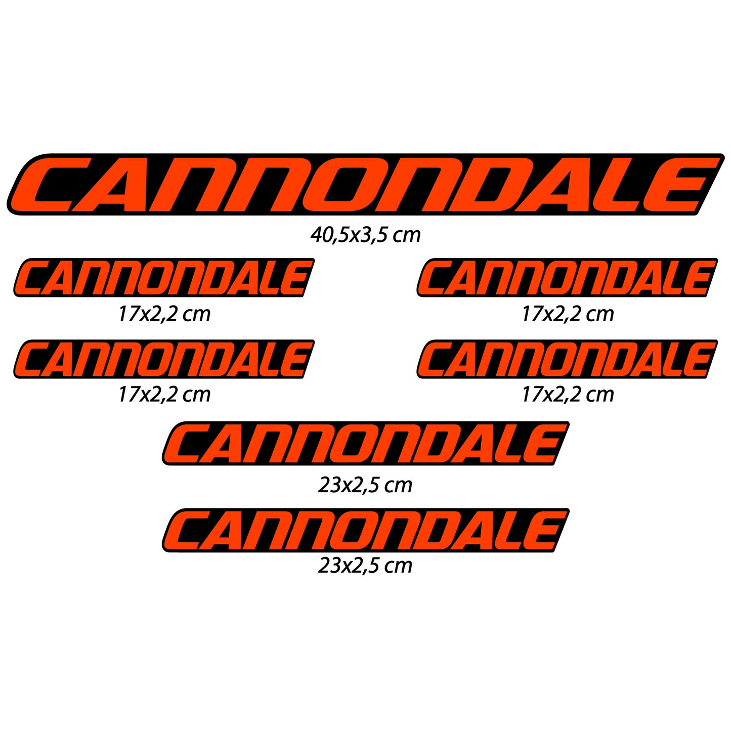 Aufkleber, Cannondale, Rahmen, Fahrradaufkleber Vinyl