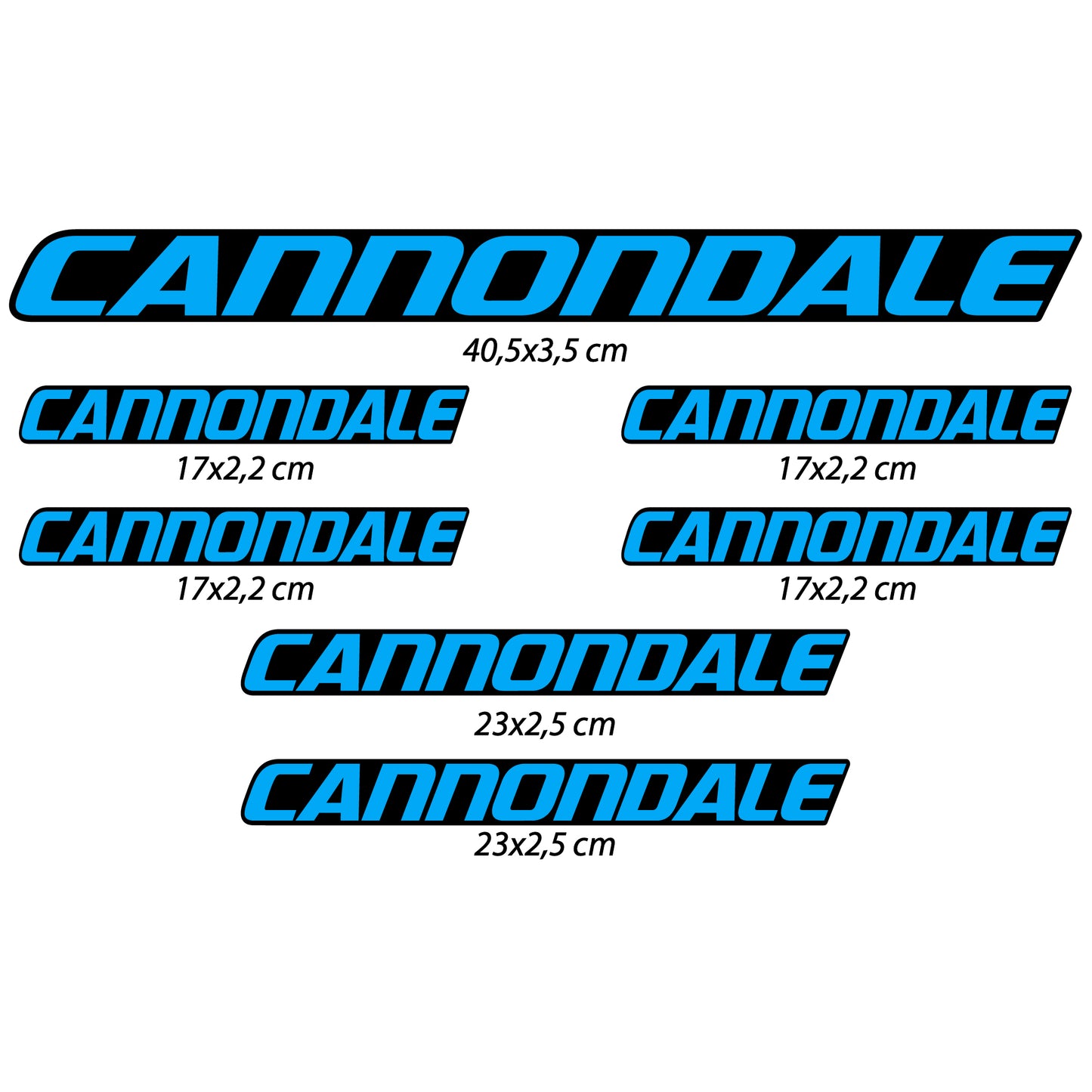 Aufkleber, Cannondale, Rahmen, Fahrradaufkleber Vinyl