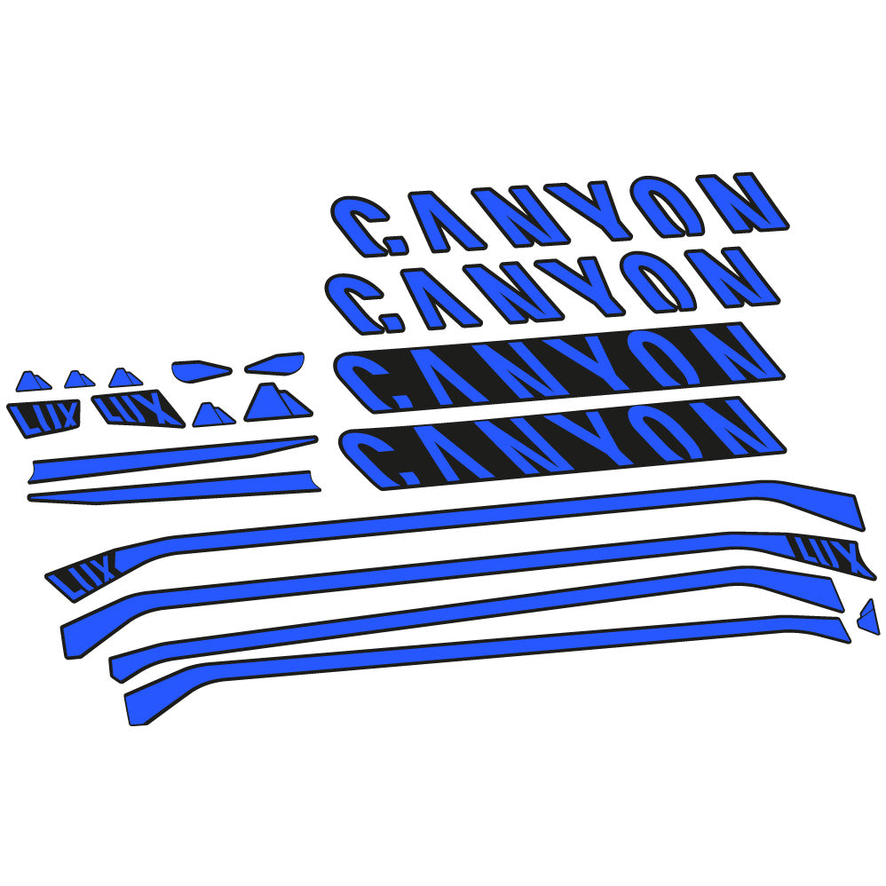 Aufkleber Canyon Lux CF 7 2021, Rahmen, Fahrradaufkleber Vinyl
