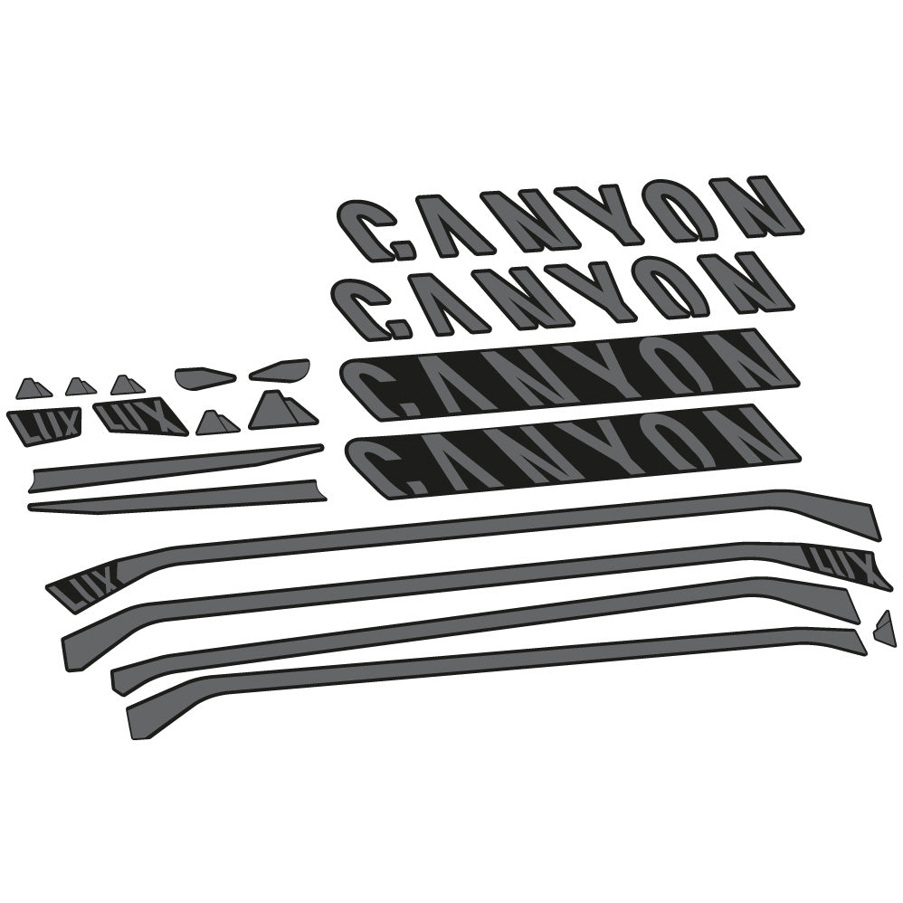 Aufkleber Canyon Lux CF 7 2021, Rahmen, Fahrradaufkleber Vinyl